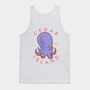 Cedar Island, NC Summertime Vacationing Octopus Tank Top